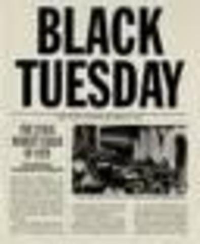 "Black Tuesday" Stock Market Crash