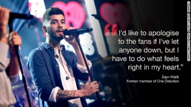 Zayn leaves One Direction