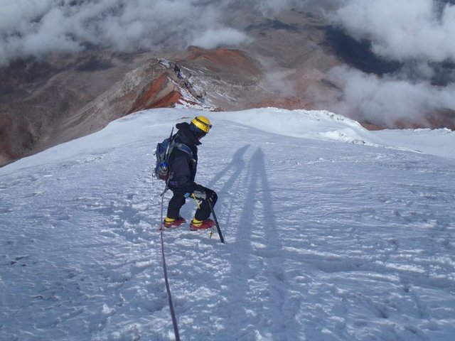 Mark and his team are tired but manage to make it down the mountain.