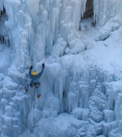 First ice climb
