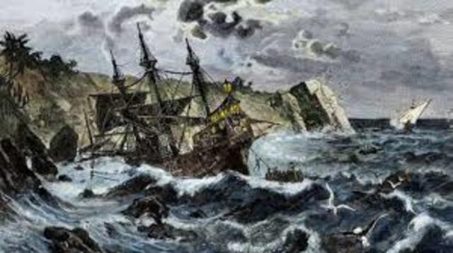 Columbus catches disease and gets Shipwrecked in Jamaica.