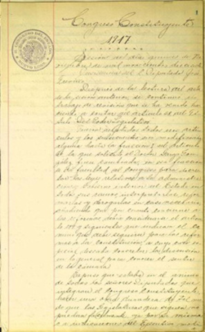 Actas de reformas constitucionales