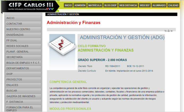 Start e-learning Professional Training Carlos III