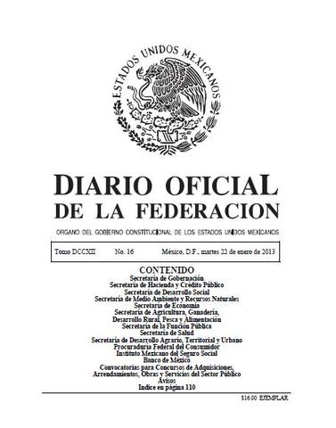Reformas a ala constituciòn de 1917 publicada en el DOF