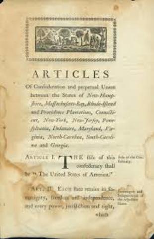 Articles of confederation adopted