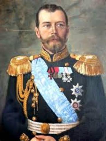 Nicholas II becomes czar of Russia