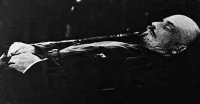 Vladimir Lenin’s death