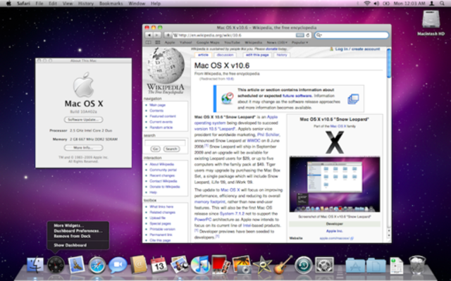 Versión 10.6: Snow Leopard