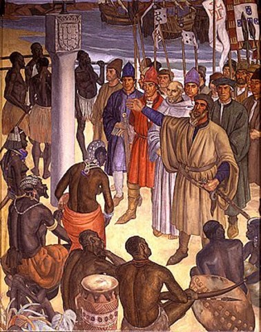 O rei do Congo converte-se ao cristianismo