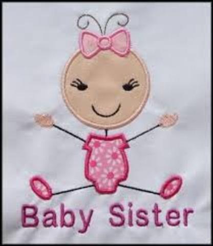 My Favorite Person in The World was Born My Baby sister