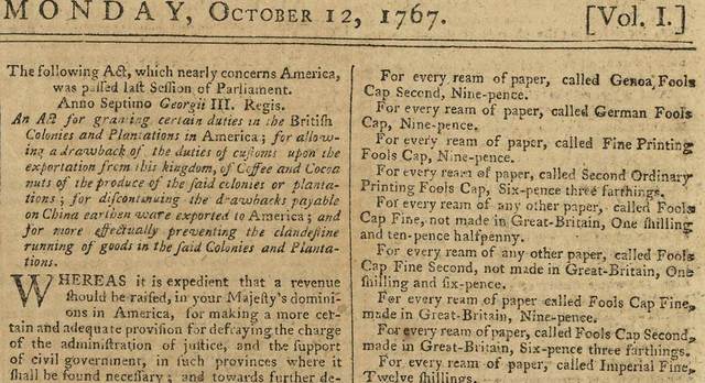 Townshend Acts & colonists response