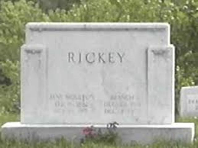 Branch Rickey Dies