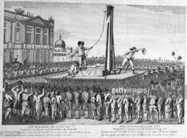 King Louis XVI executed