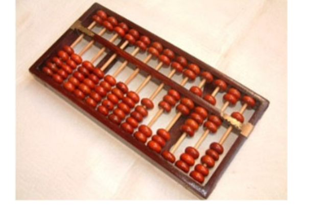 Abacus invented around 3,000