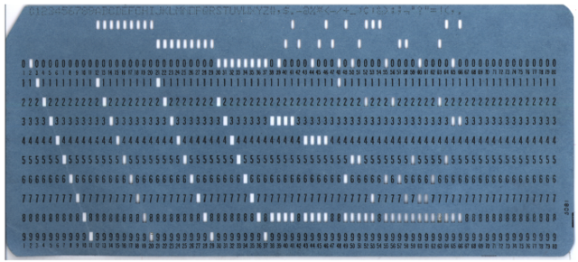 The punch card