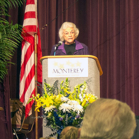 Sandra Day O'Connor is sworn in