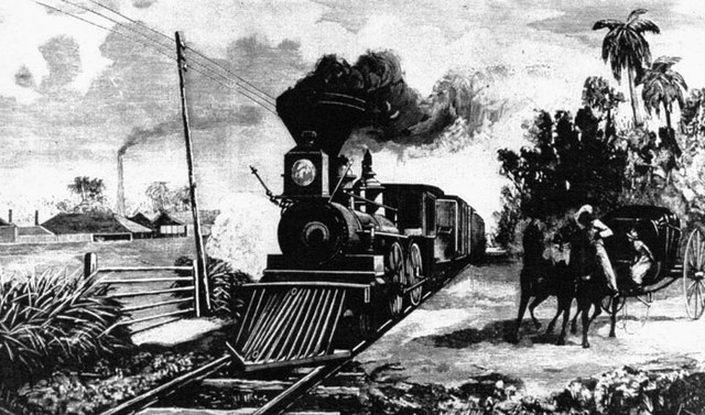 El primer ferrocarril español