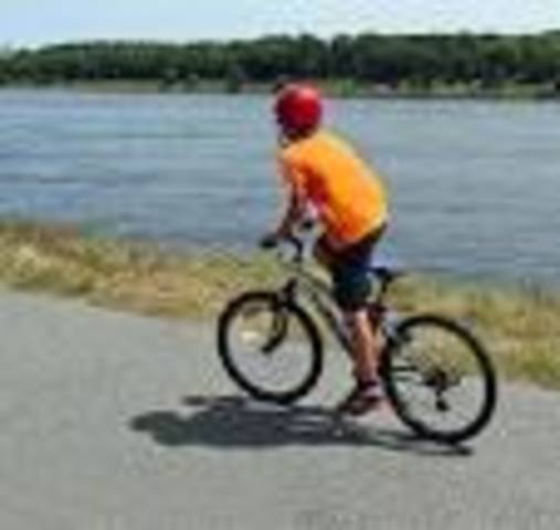 Rode a bike for the first time