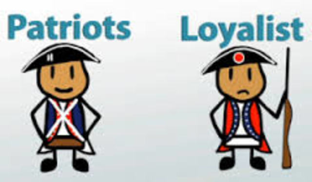 loyalist and patriots