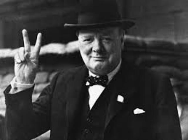1940- Winston Churchill becomes leader of the British government.