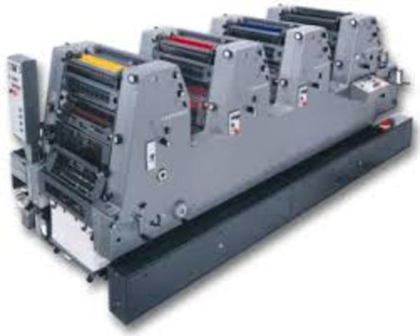 aparece la tecnica de impresion denominada litografia