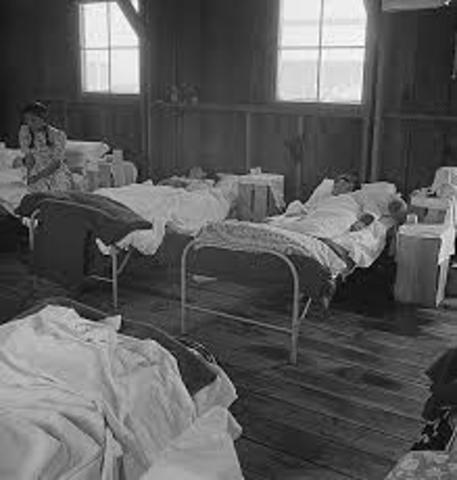 A worm (virus) was being spread around in meat that was hung to dry