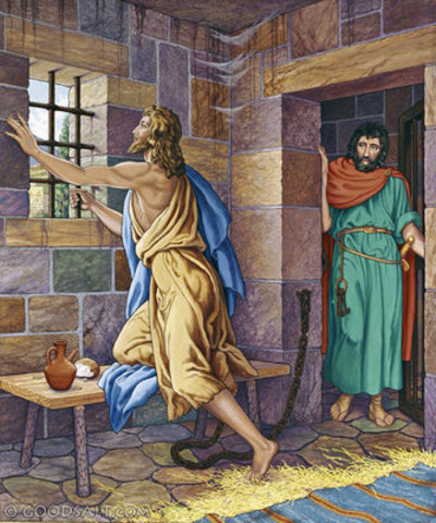 The inprisonment of John the Baptist
