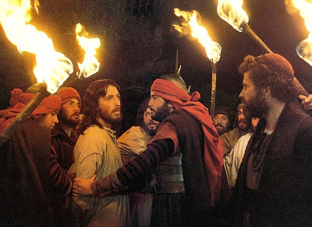 Jesus is betrayed by Judas