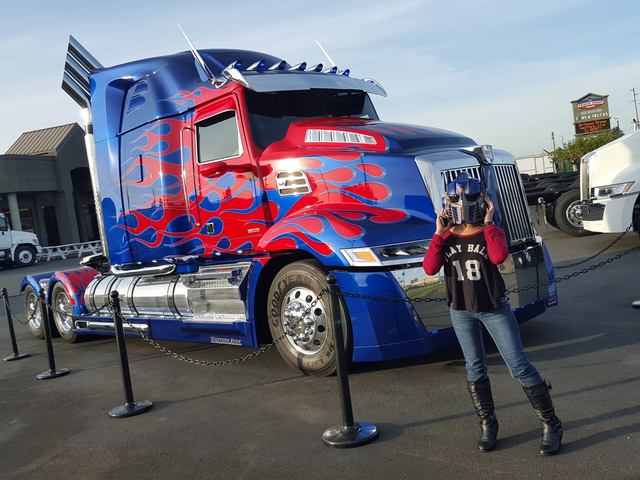 Optimus Prime truck at Auburn