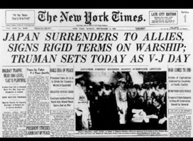 VJ Day: Japan surrenders