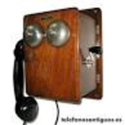 telefono español de pared MADERA