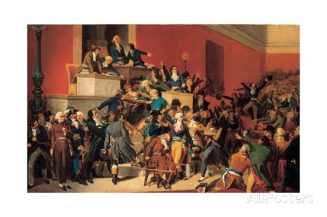 Robespierre overthrown in France