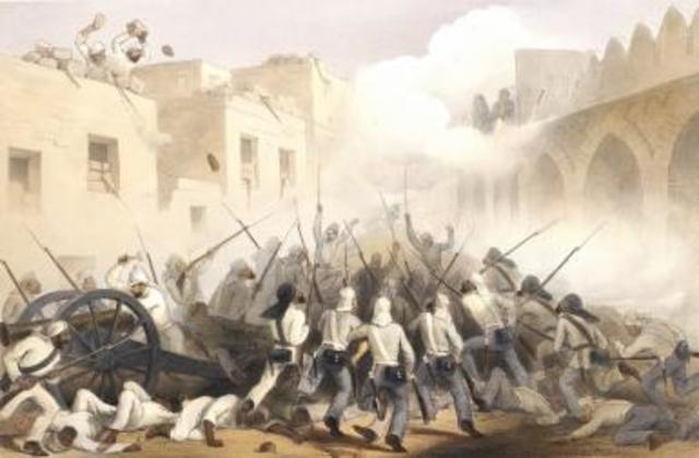 The Sepoy Rebellion began