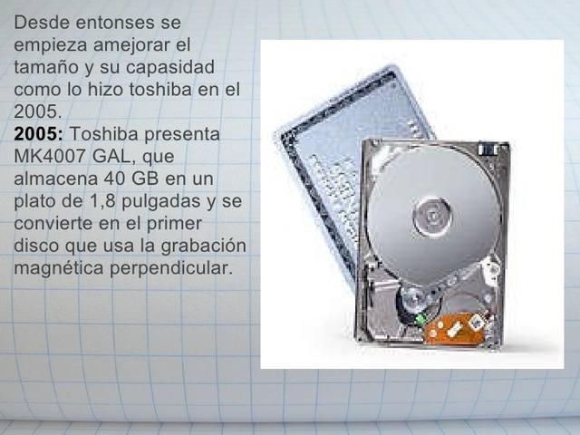 Toshiba llança el disc dur "MK4007 GAL"