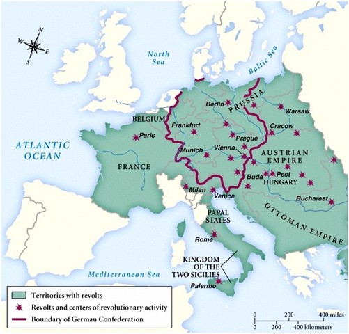 Revolutions of Europe in 1848
