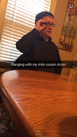 when your cousin Aaron dont pay attution to the camra