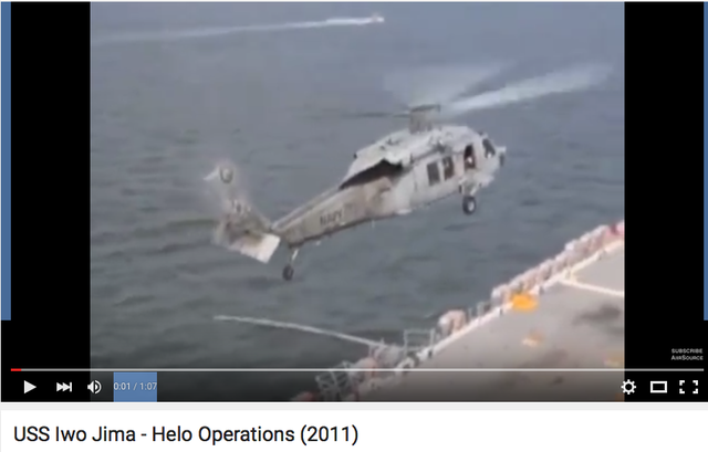 USS Iwo jima -Helo Operations