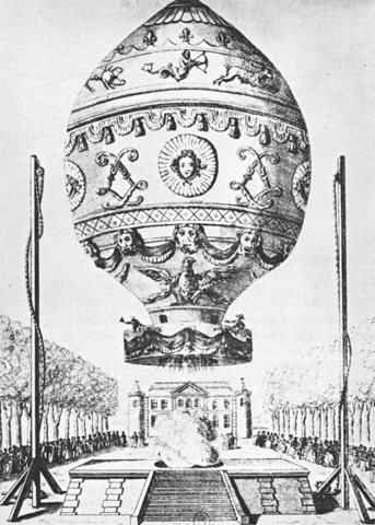 first hot-air balloon