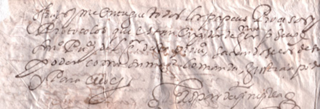 LA ESCRITURA COLONIAL