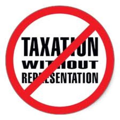 No taxation without representation