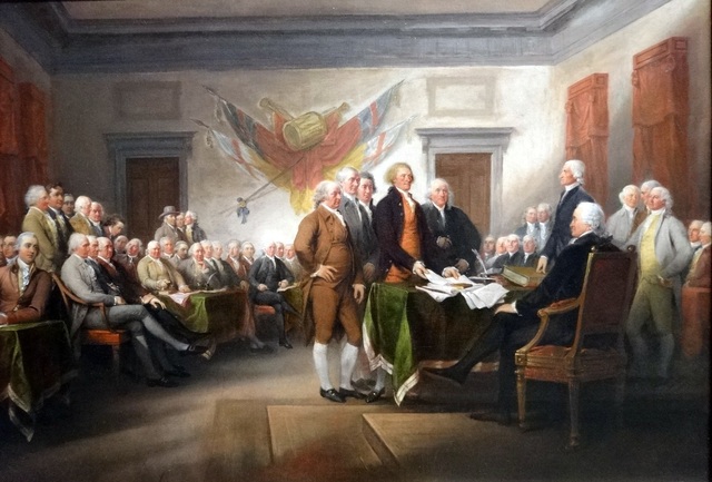 La déclaration d'indépendance du 4 Juillet