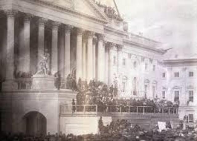 James Buchanan's inaguration, first photographed