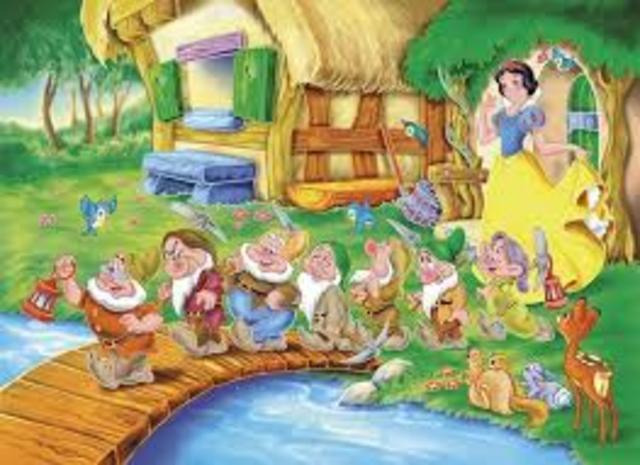 Walt Disney produces the first animated feature