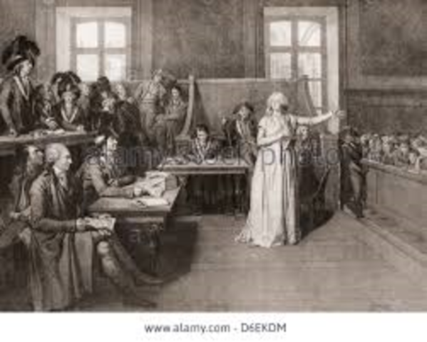 Marie-Antoinette tried and executed