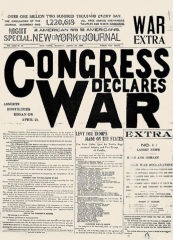 U.S Declares War on Spain