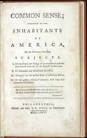 Publication of Common Sense