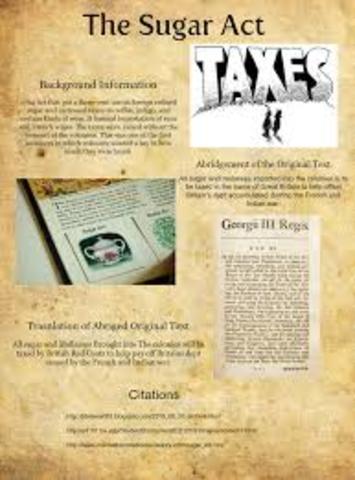 sugar act & colonists reponse