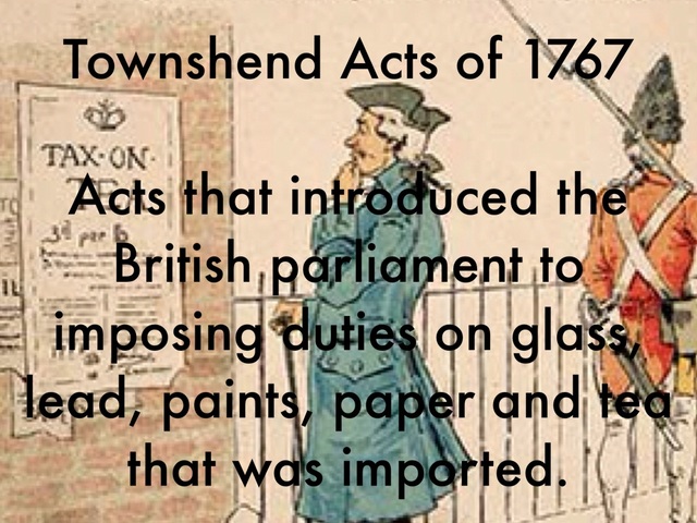 Townshend acts & colonists response