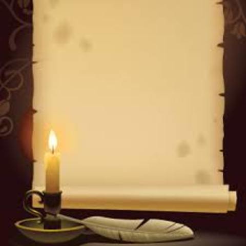 a.C Papiros: papel elaborado de una planta de ejipcios