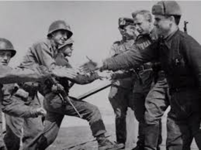 Ontmoeting aan de Elbe